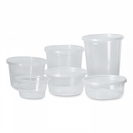 Microwavable Deli Containers, 12 oz, 4.6