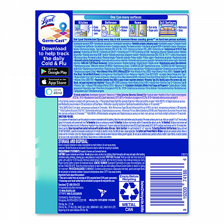 Disinfectant Spray, Crisp Linen Scent, 12.5 oz Aerosol Spray (74186EA)