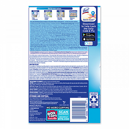 Disinfectant Spray, Crisp Linen Scent, 19 oz Aerosol Spray (79329)