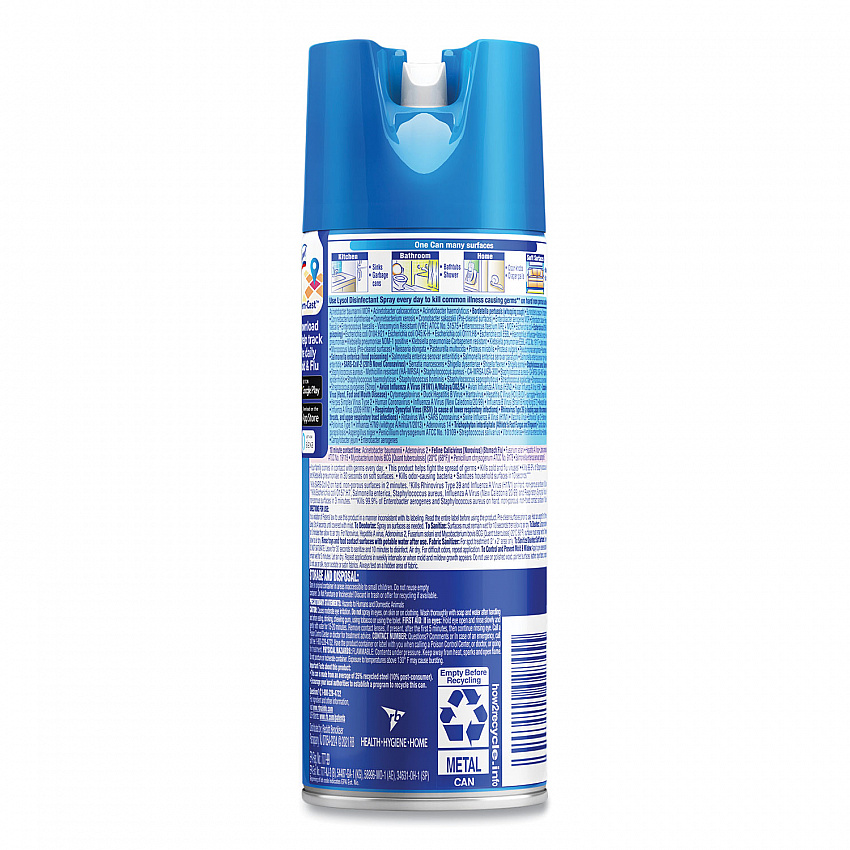 Disinfectant Spray, Spring Waterfall Scent, 12.5 oz Aerosol Spray (02845EA)