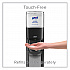 MESSENGER ES6 Graphite Panel Floor Stand with Dispenser, 1,200 mL, 16.75 x 6 x 40, Graphite/Silver (7316DSSLV)