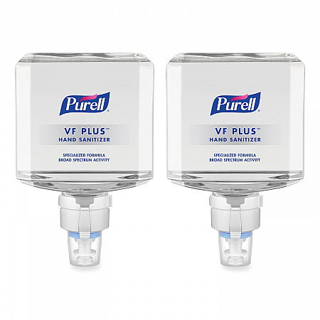 VF PLUS Hand Sanitizer Gel, 1,200 mL Refill Bottle, Fragrance-Free, For ES8 Dispensers, 2/Carton (709902CT)
