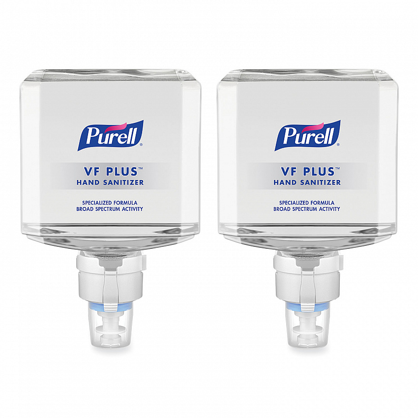 VF PLUS Hand Sanitizer Gel, 1,200 mL Refill Bottle, Fragrance-Free, For ES8 Dispensers, 2/Carton (709902CT)