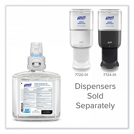 VF PLUS Hand Sanitizer Gel, 1,200 mL Refill Bottle, Fragrance-Free, For ES8 Dispensers, 2/Carton (709902CT)