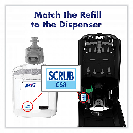 Waterless Surgical Scrub Gel Hand Sanitizer, 1,200 mL Refill Bottle, Fragrance-Free, For CS-8 Dispenser, 2/Carton (786902CT)