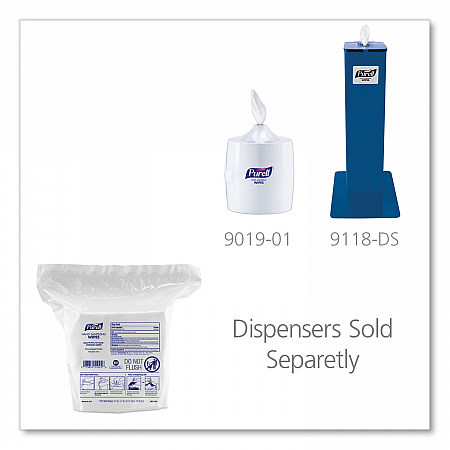 Hand Sanitizing Wipes, 3-Ply, 8.25 x 14.06, Fresh Citrus Scent, White, 1,700 Wipes/Pouch, 2 Pouches/Carton (921702)