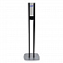ES8 Hand Sanitizer Floor Stand with Dispenser, 1,200 mL, 13.5 x 5 x 28.5, Graphite/Silver (7218DS)