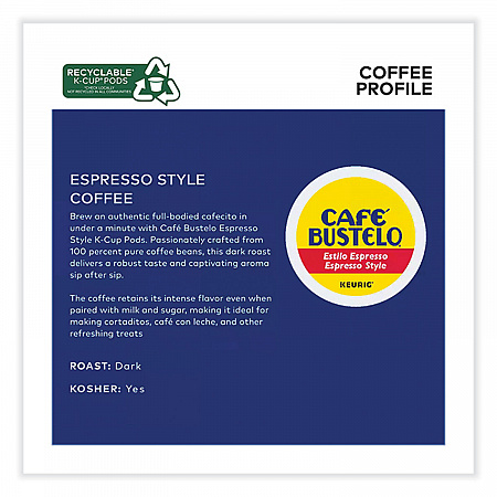 Espresso Style K-Cups, 48/Box (5000346117)