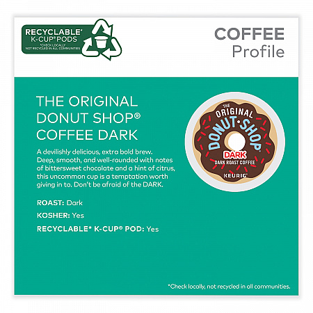 DARK K-Cups, Regular Extra Bold, 48/Box (5000355634)