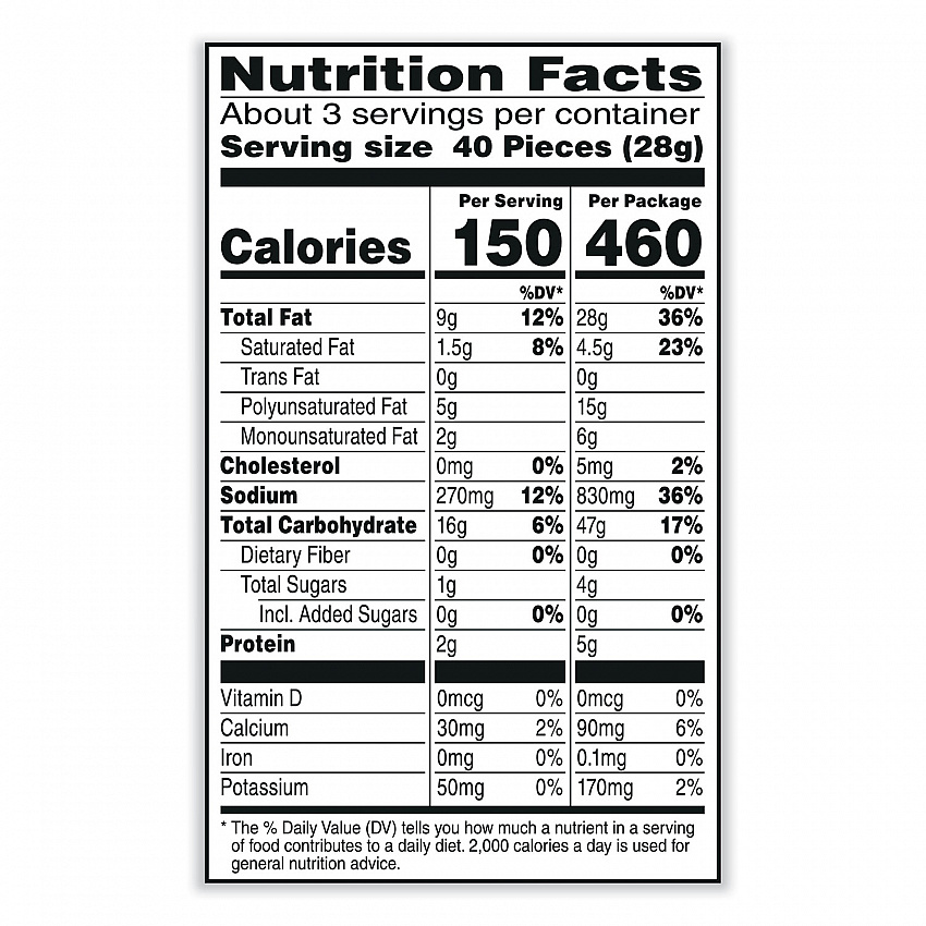 Puff'd Crackers, Double Cheese, 3 oz Bag, 6/Carton (00022)