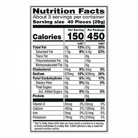 Puff'd Crackers, White Cheddar, 3 oz Bag, 6/Carton (00024)