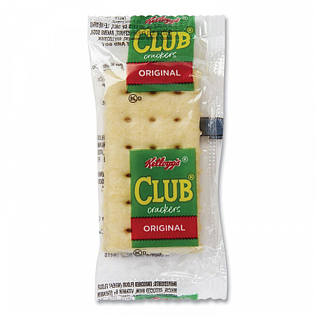 Club Original Crackers, 0.25 oz Individually Wrapped, 2/Pack, 500 Packs/Carton (033451)