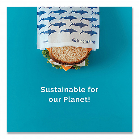 Peel and Seal Sandwich Bag with Closure Strip, 6.3
