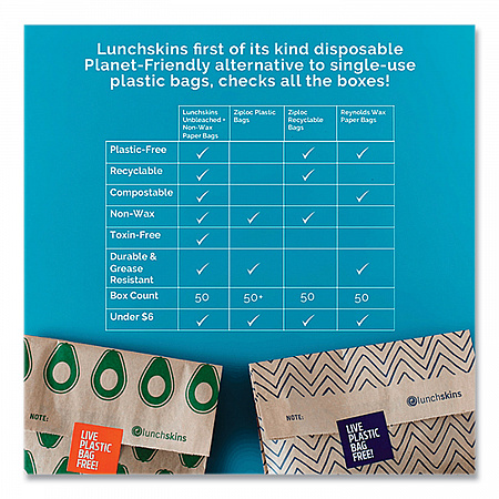 XL Sandwich Bag with Resealable Stickers, 7.1