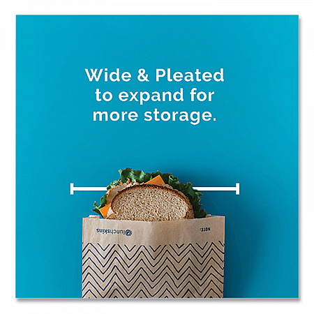 XL Sandwich Bag with Resealable Stickers, 7.1