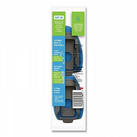 Non-Scratch Dishwand Refills, Blue, 2/Pack (48312)