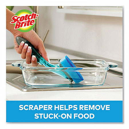 Non-Scratch Dishwand Refills, Blue, 2/Pack (48312)