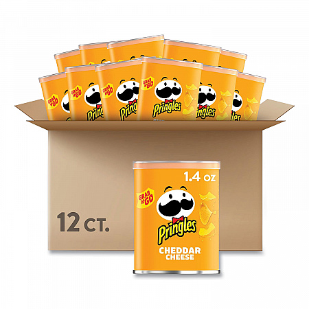 Grab and Go Cheddar Cheese Crisps, 1.4 oz Can, 12 Carton (84556)