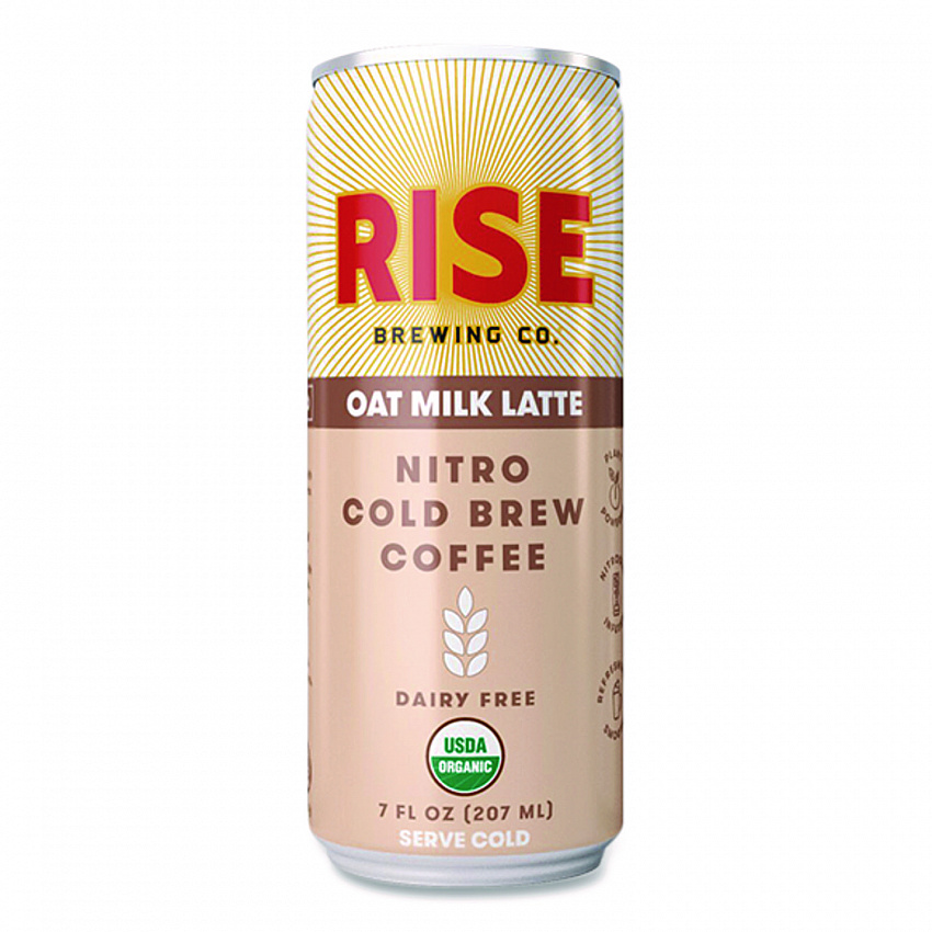 Nitro Cold Brew Latte, Oat Milk, 7 oz Can, 12/Carton (00045)