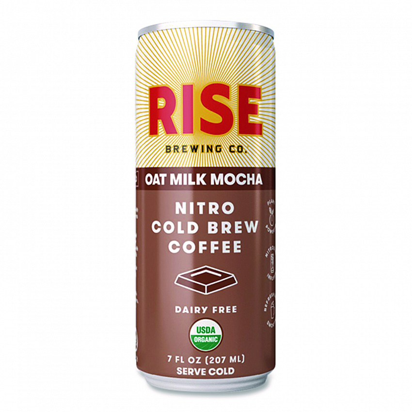 Nitro Cold Brew Latte, Oat Milk Mocha, 7 oz Can, 12/Carton (00049)