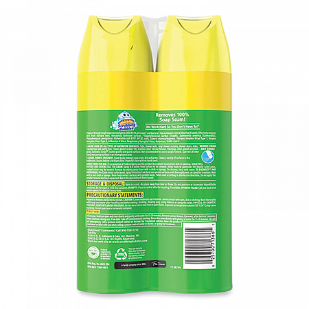Bathroom Disinfectant Grime Fighter Aerosol, Citrus Scent, 20 oz Aerosol Spray, 2/Pack (306381)