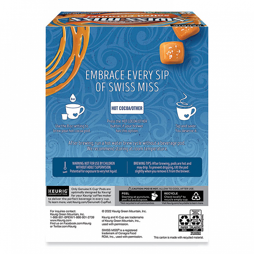 Salted Caramel Hot Cocoa K-Cups, 22/Box (5000369264)