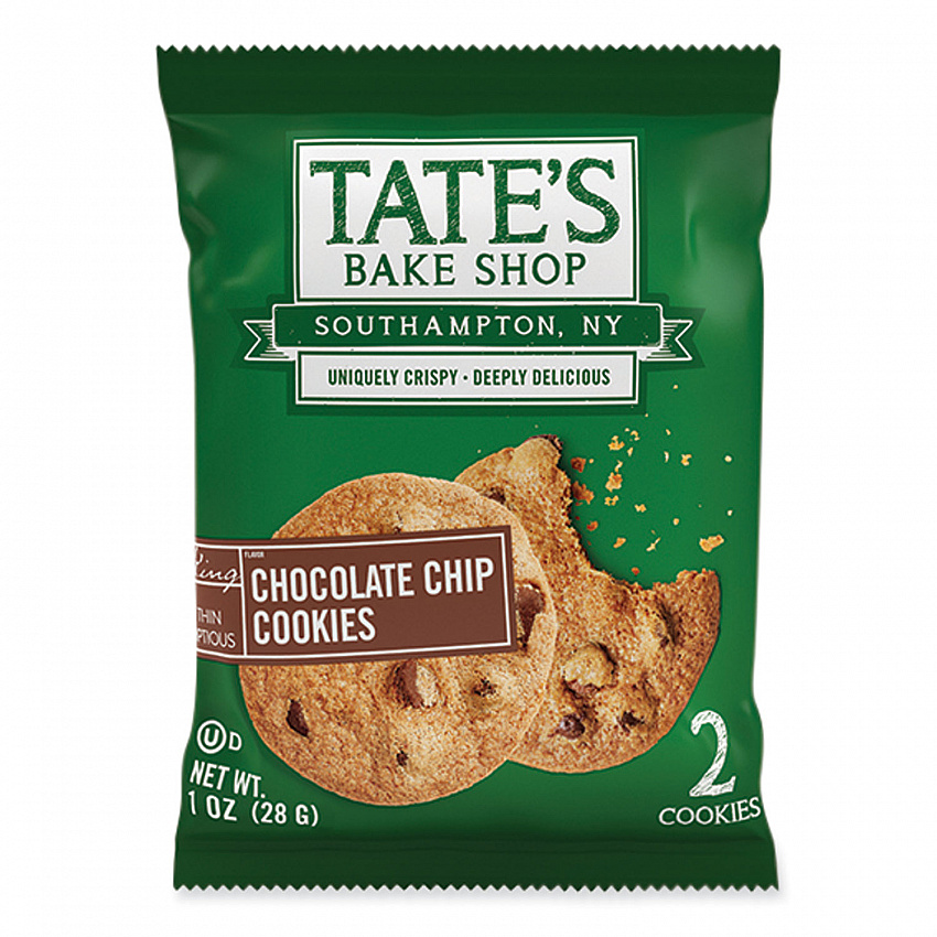 Chocolate Chip Cookies Snack Packs, 1 oz Pack, 2 Cookies/Pack, 8 Packs/Box, 2 Boxes/Carton (07134)