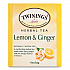 Tea Bags, Lemon and Ginger, 2.65 oz, 50/Box (53653)