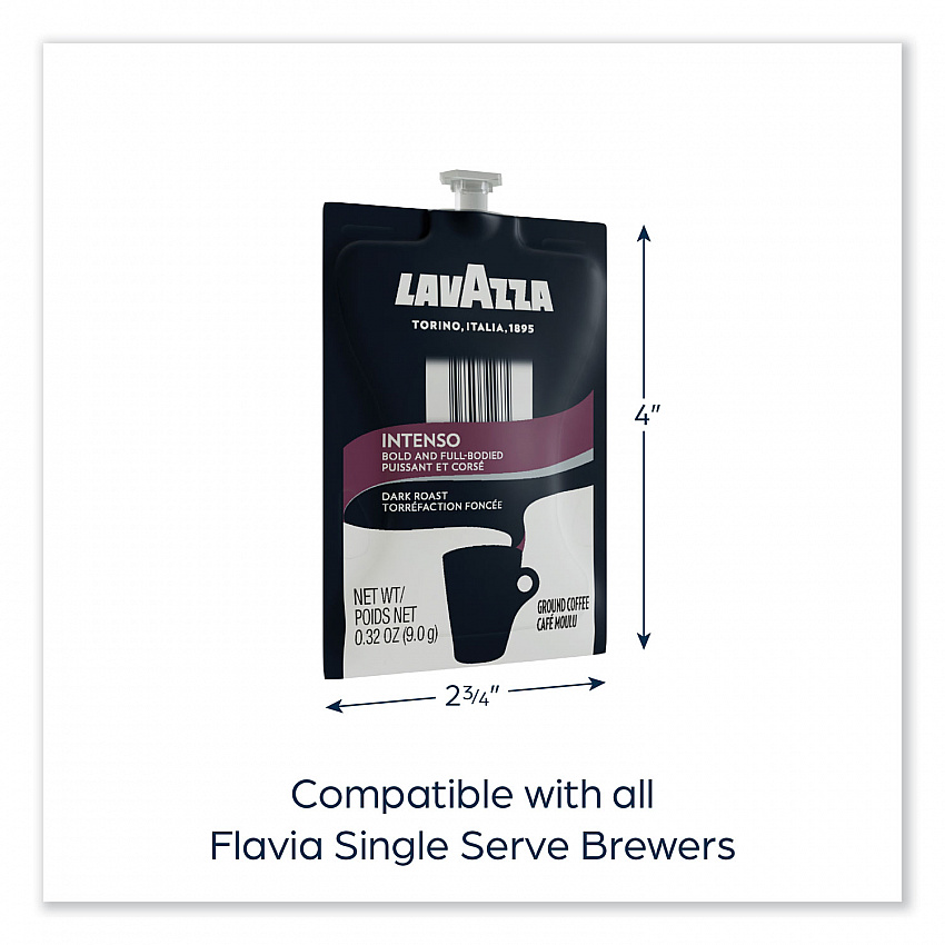 FLAVIA Coffee Freshpacks, Intenso Dark Roast, 85/Carton (MDR00276)