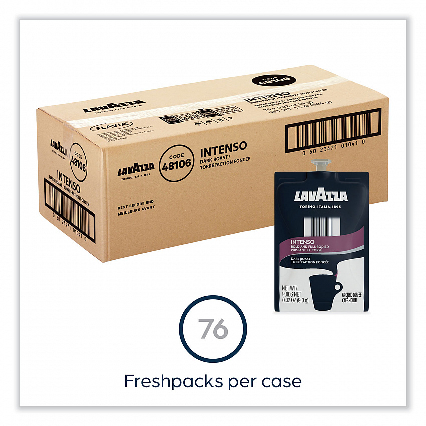 FLAVIA Coffee Freshpacks, Intenso Dark Roast, 85/Carton (MDR00276)