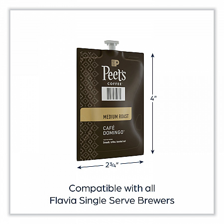 FLAVIA Ground Coffee Freshpacks, Cafe Domingo Blend, 76/Carton (LPC00262)