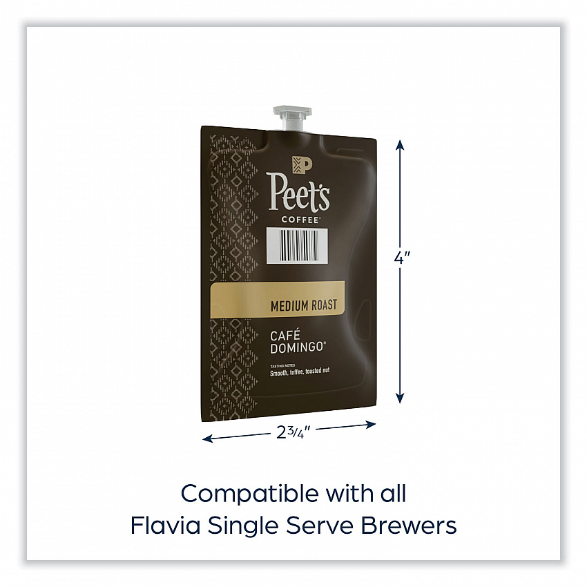 FLAVIA Ground Coffee Freshpacks, Cafe Domingo Blend, 76/Carton (LPC00262)