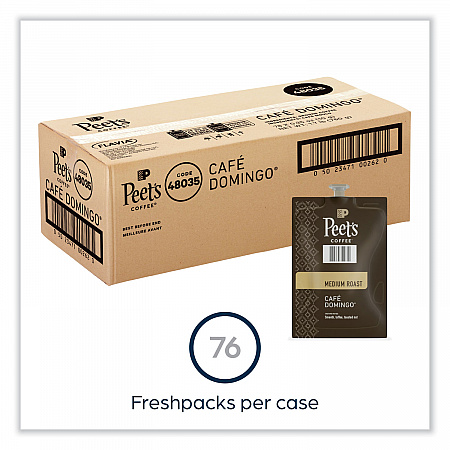 FLAVIA Ground Coffee Freshpacks, Cafe Domingo Blend, 76/Carton (LPC00262)
