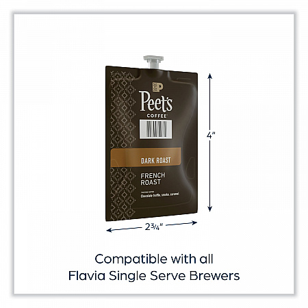 FLAVIA Ground Coffee Freshpacks, French Roast, 76/Carton (LPC00263)
