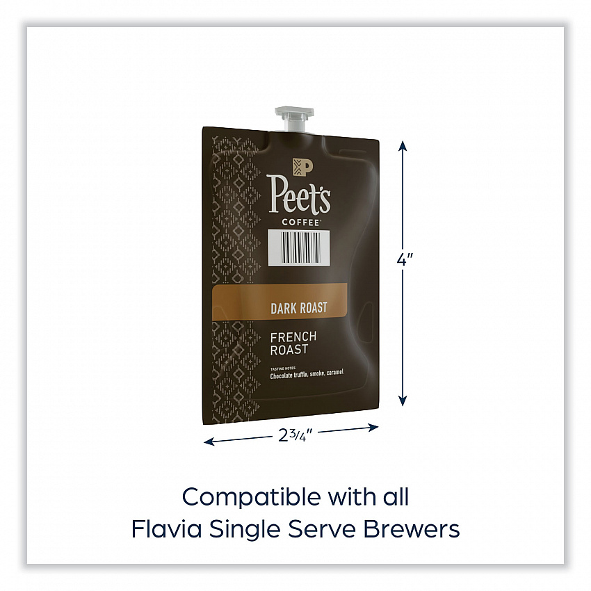 FLAVIA Ground Coffee Freshpacks, French Roast, 76/Carton (LPC00263)