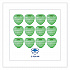 Gem Urinal Deodorizer Screen, Herbal Mint Scent, Green, 12/Box (GEMHMI)