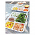 Fiber Foodservice Trays, 5 Compartments, 8.5 x 10.24 x 1.01, Natural, Paper, 400/Carton (TRSC5CLFS)
