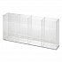 Quad Glove Dispenser, 10.5 x 4 x 21.25, Clear (AH145)