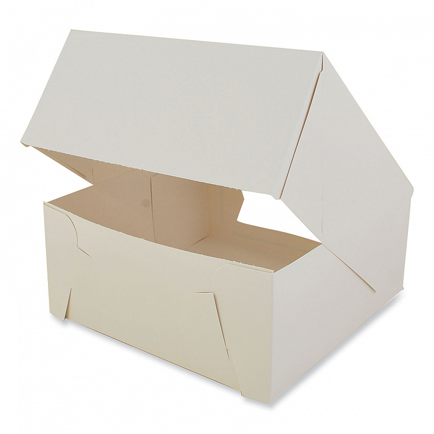 Bakery Boxes, 9 x 9 x 4, White, Paper, 150/Carton (24293)