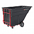 1.5 cu yd BRUTE Rotomolded Tilt Truck, 1,200 lb Capacity, Black (1025BLA)
