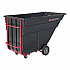 2.5 cu yd BRUTE Rotomolded Tilt Truck, 2,300 lb Capacity, Black (1046BLA)