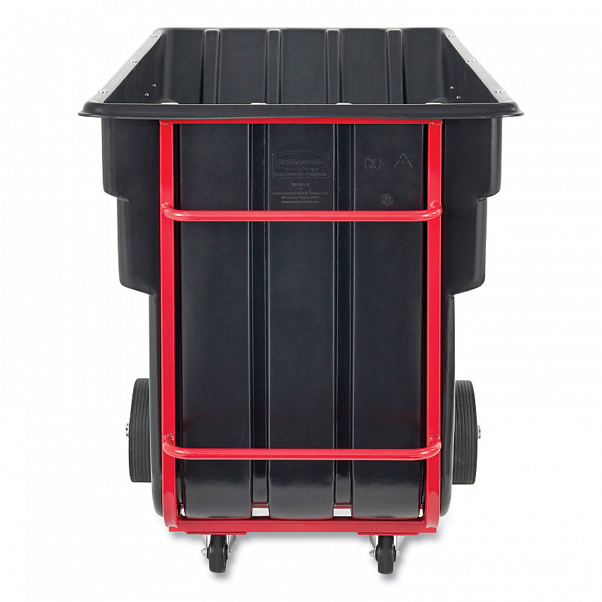 2.5 cu yd BRUTE Rotomolded Tilt Truck, 2,300 lb Capacity, Black (1046BLA)