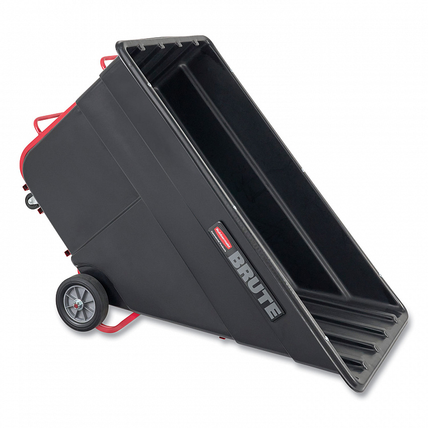 2.5 cu yd BRUTE Rotomolded Tilt Truck, 2,300 lb Capacity, Black (1046BLA)