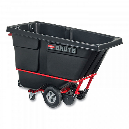 0.5 cu yd BRUTE Rotomolded Tilt Truck, 850 lb Capacity, Black (1305BLA)
