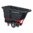 0.5 cu yd BRUTE Rotomolded Tilt Truck, 850 lb Capacity, Black (1305BLA)