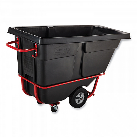 0.5 cu yd BRUTE Rotomolded Tilt Truck, 850 lb Capacity, Black (1305BLA)