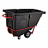 0.5 cu yd BRUTE Rotomolded Tilt Truck, 850 lb Capacity, Black (1305BLA)