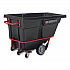 0.5 cu yd BRUTE Rotomolded Tilt Truck, 1,400 lb Capacity, Black (1306BLA)