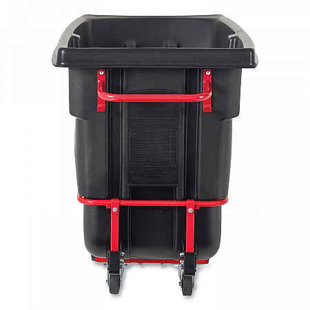 0.5 cu yd BRUTE Rotomolded Tilt Truck, 1,400 lb Capacity, Black (1306BLA)