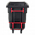 0.5 cu yd BRUTE Rotomolded Tilt Truck, 1,400 lb Capacity, Black (1306BLA)